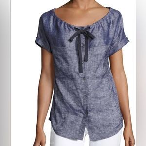 Theory Velvela Chambray Blouse